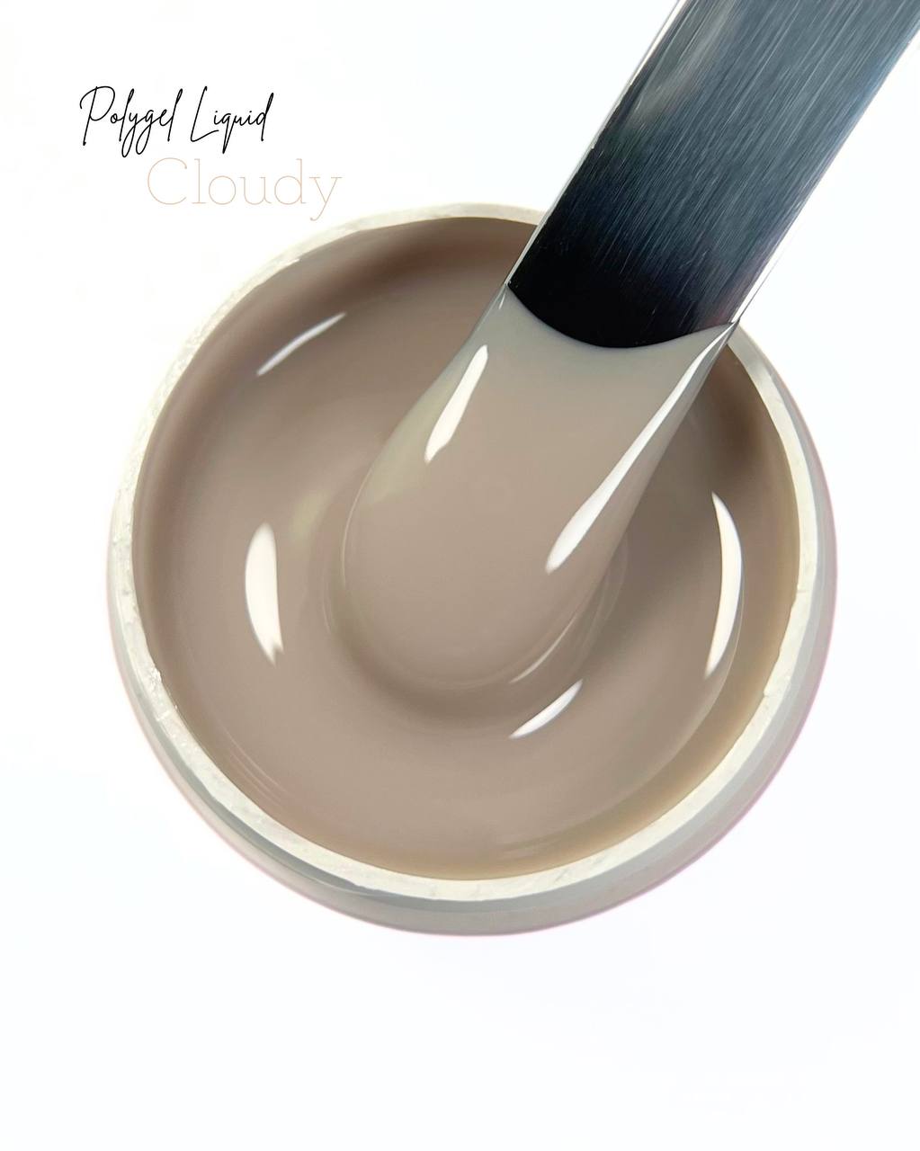Cloudy Liquid PolyGel 15g by Mimona professional self-levelling nail building gel