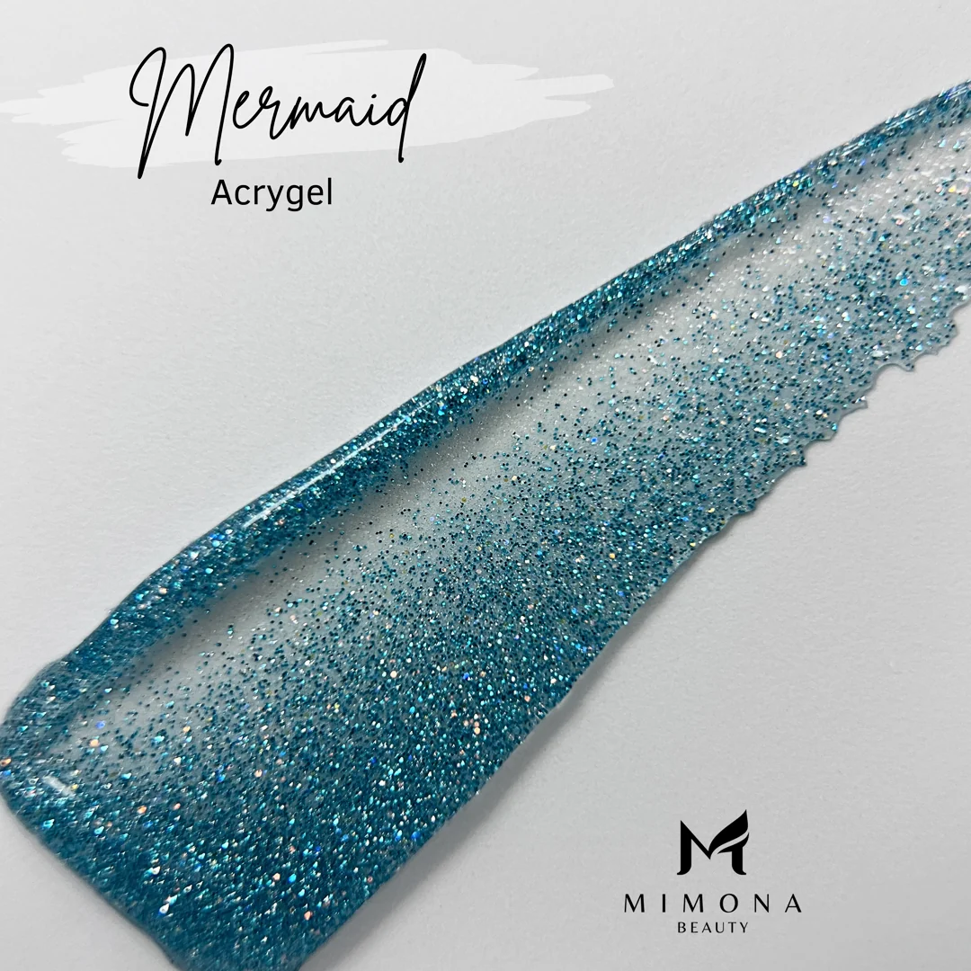 AcryGel Mermaid Mimona 60g blue glitter