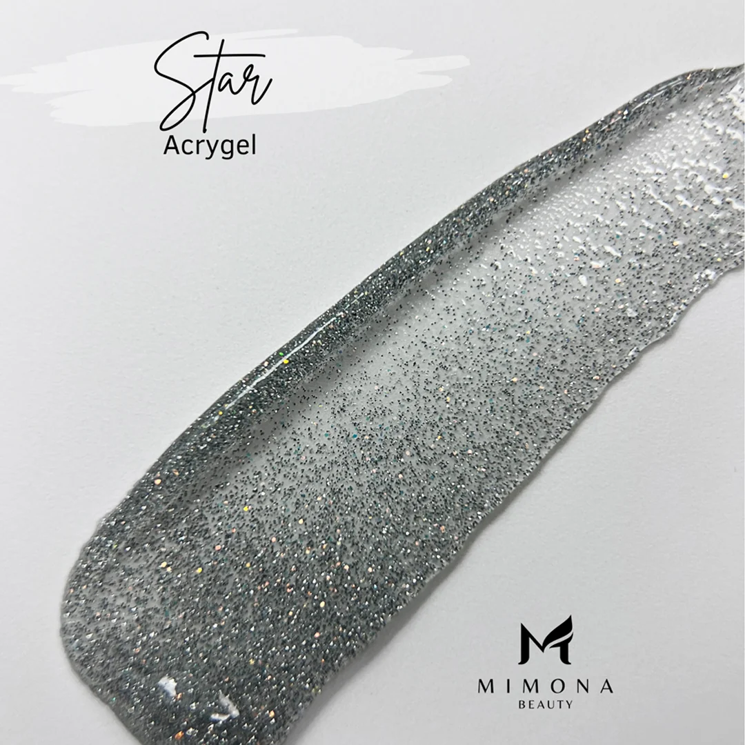 AcryGel Star Mimona Silver Glitter 60g
