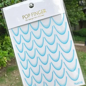 Blue French Stickers