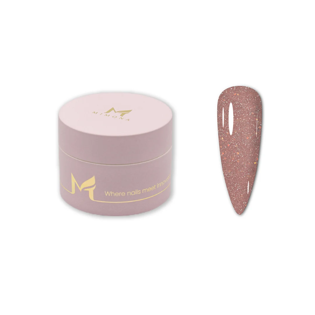 Mimona Reflective Cream Builder Gel 30g sparkling cream nail builder gel