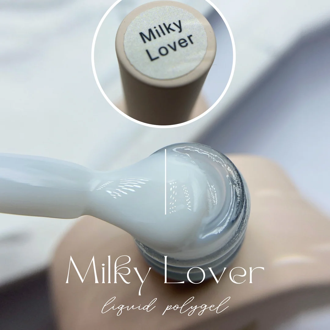 PolyGel Liquid Milky Lover 12ml professional self levelling builder gel