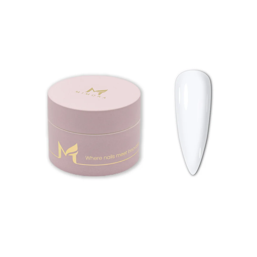 Mimona Milky Builder Gel 30g creamy self-levelling milky white nail builder gel