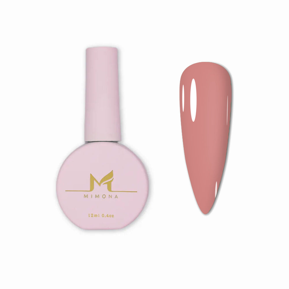 Naked Elegance Cover Base 12ml by Mimona professional coloured nail base gel