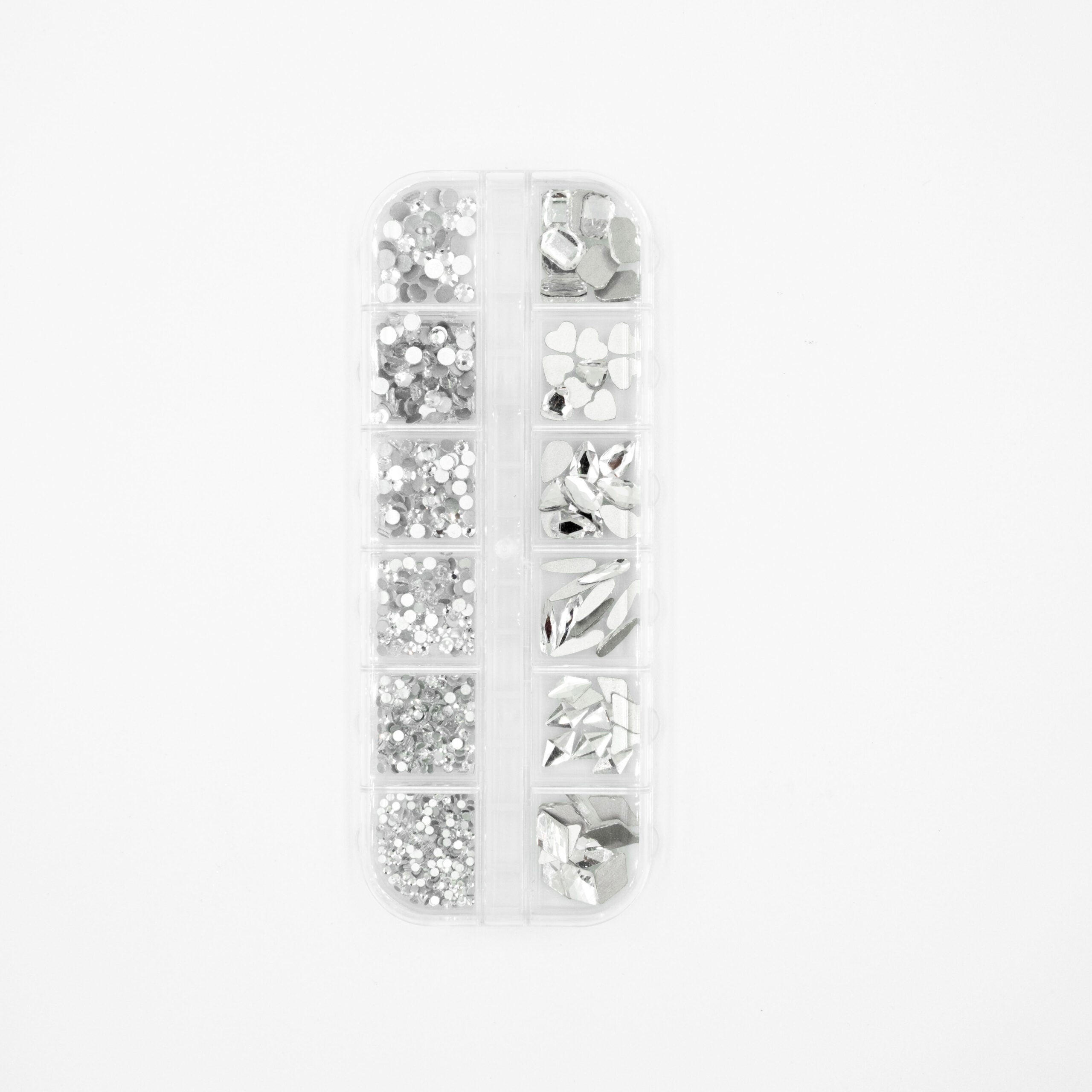 Crystal Silver sparkling silver nail art crystals for professional nail decorations