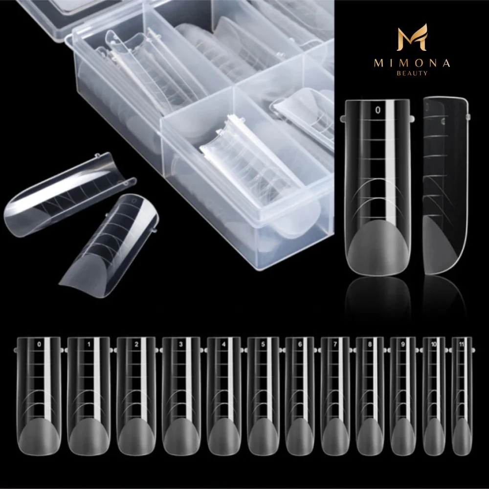 Smart Forms Slim Tips by Mimona – transparent slim nail forms for professional nail extensions